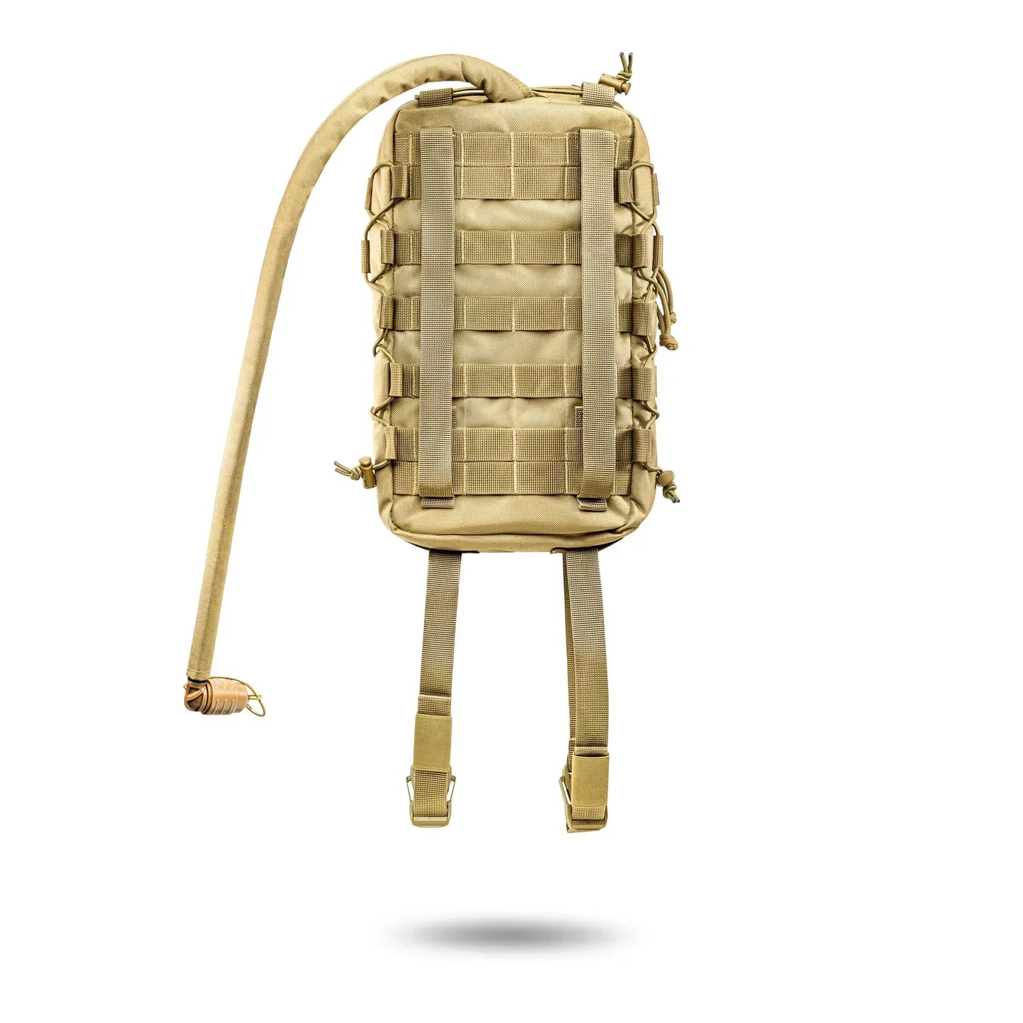 FamTac 5L Tactical Hydration Backpack – Coyote | MOLLE Compact Pack - Blender Tactical