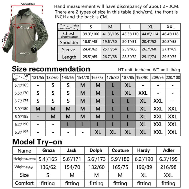 Chemise de Combat IDOGEAR G3 avec Coudières – Camouflage Nuit du Désert