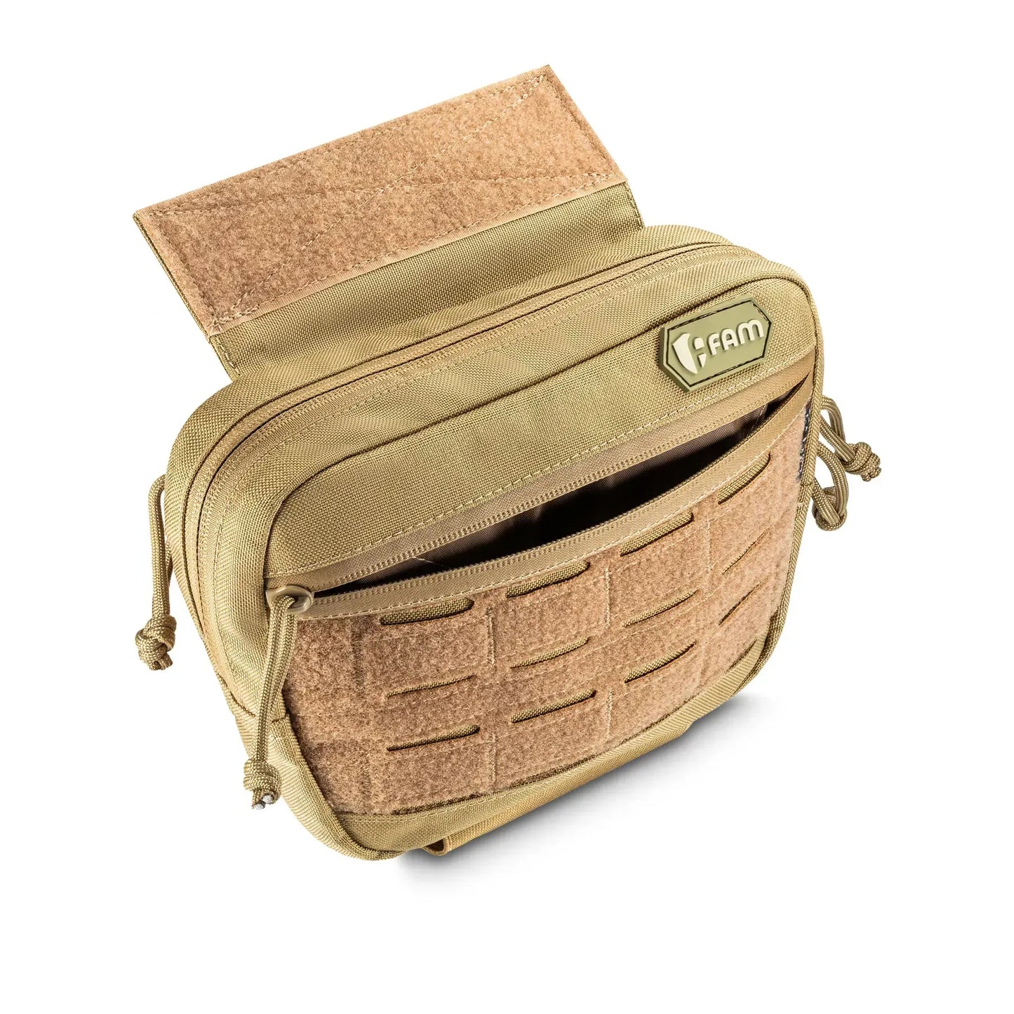 FamTac M7 Tactical Chest Pouch – Coyote | Velcro Mounted - Blender Tactical