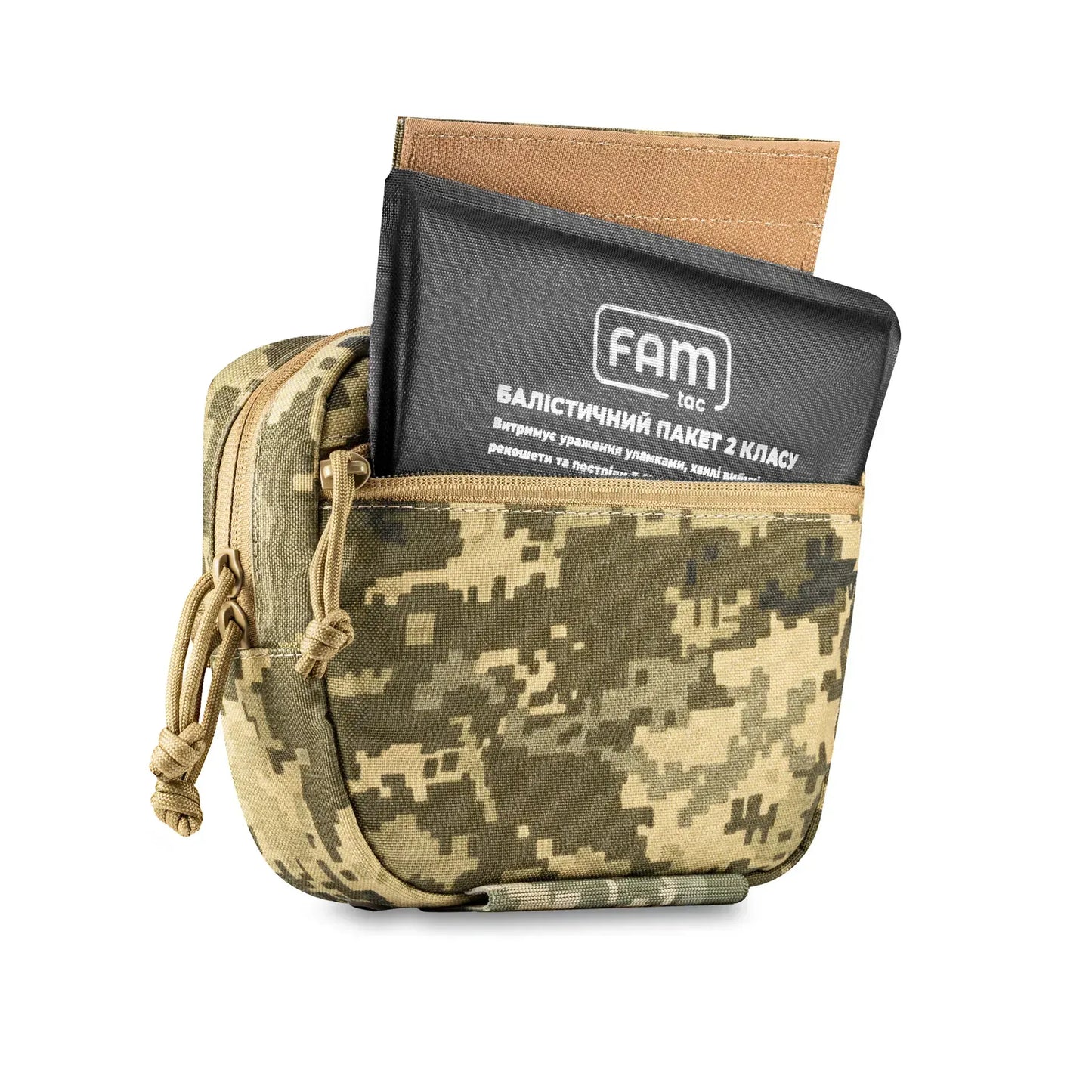 FamTac M7 Tactical Chest Pouch – Ukrainian Pixel | Velcro Mounted - Blender Tactical
