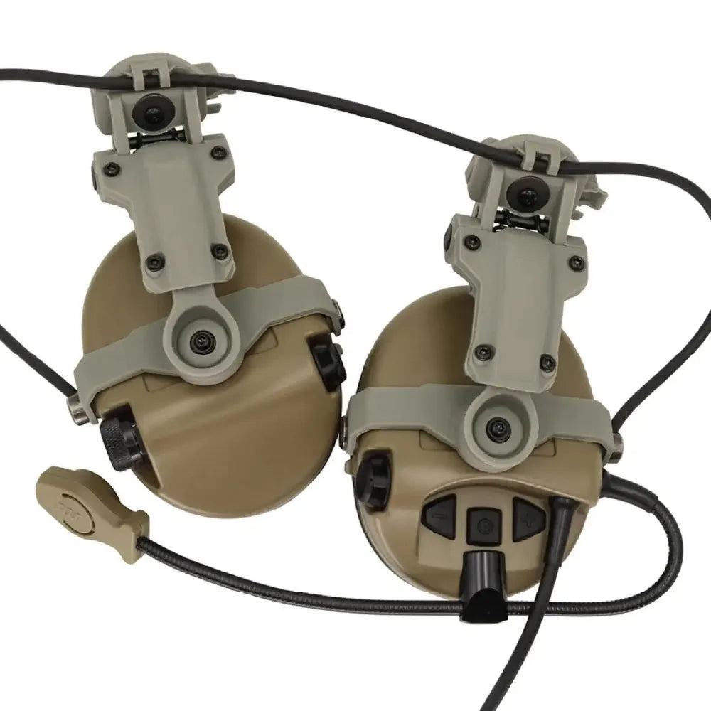 Helmet Rail Mount Adapter for Sordin Headsets – TAN (Cheburashka) - Blender Tactical