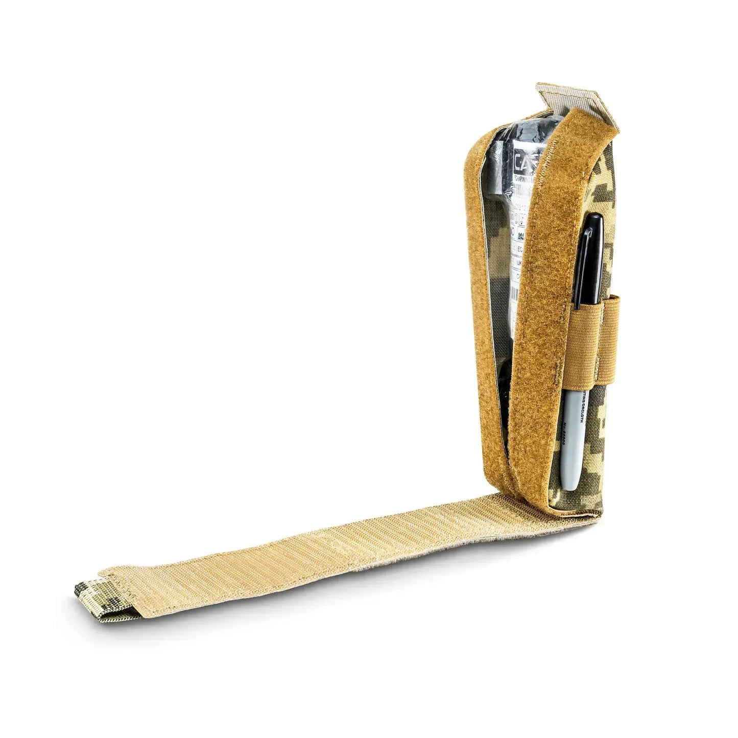 Famtac Tourniquet Pouch Gen-2 – Pixel Camo (Closed) - Blender Tactical