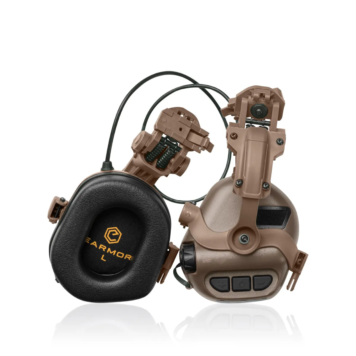 Earmor ARC Helmet Adapter Kit – Rail Mounts for M31/M32 (Coyote Tan) - Blender Tactical