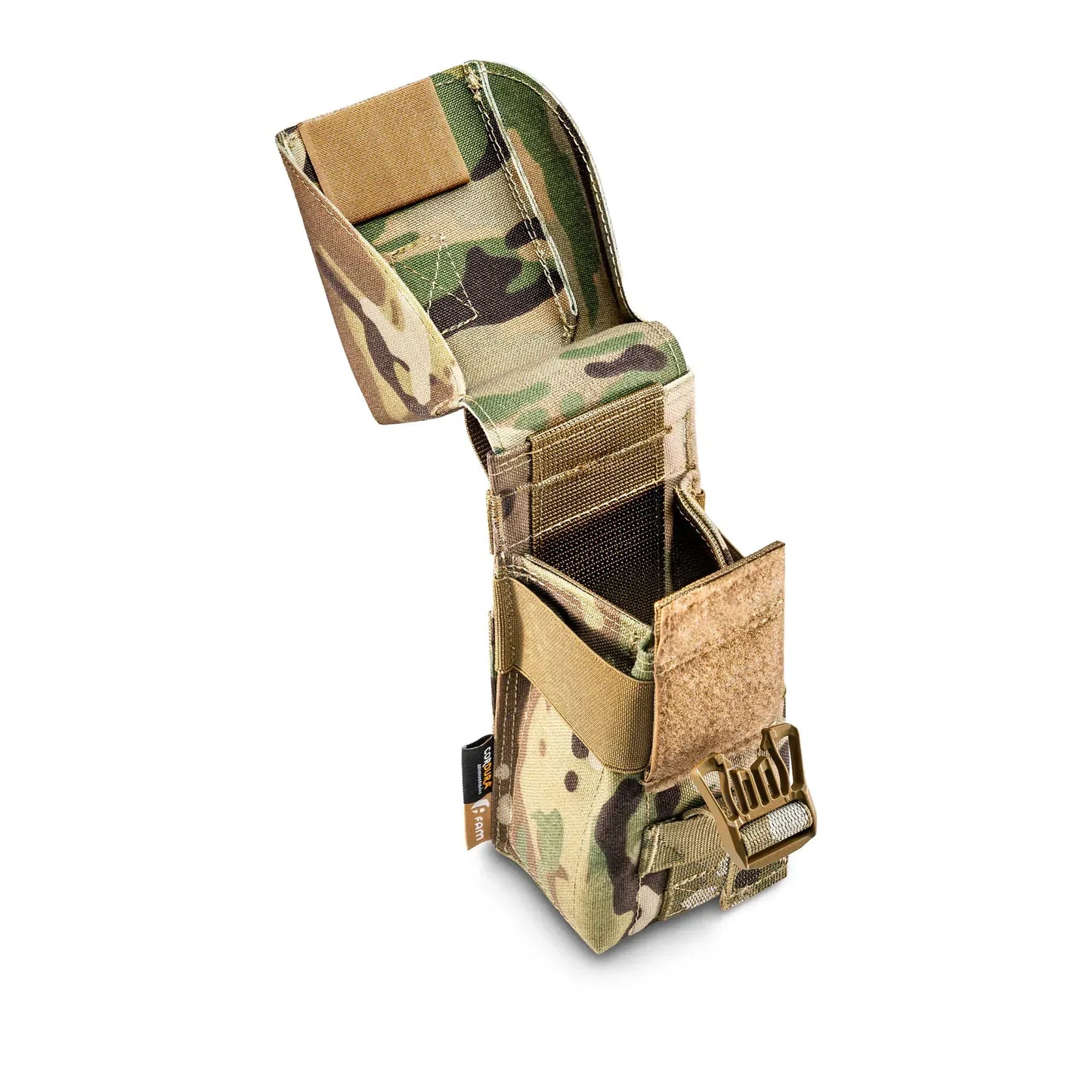 FamTac Double Mag Pouch – Multicam | AK/AR Covered, MOLLE Rigid - Blender Tactical