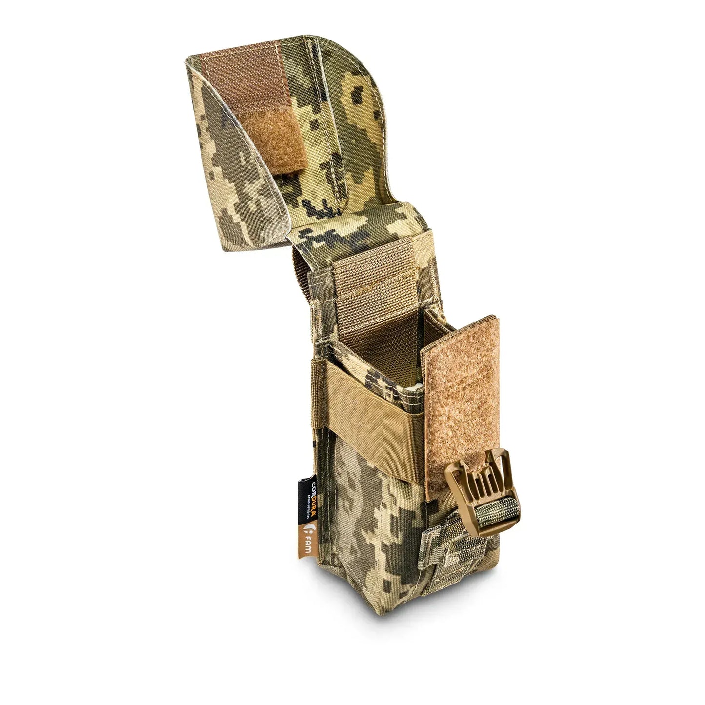 FamTac Double Mag Pouch – Ukrainian Pixel | Covered AK/AR MOLLE - Blender Tactical