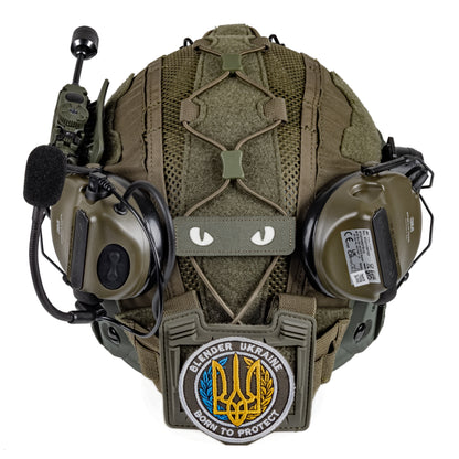 Blender™ FAST Ballistic Military Helmet 3M Peltor Comtac Mic Kit NIJ IIIA – Ranger Green