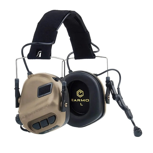 Earmor M32 Tactical Communication Headset – Coyote Tan - Blender Tactical