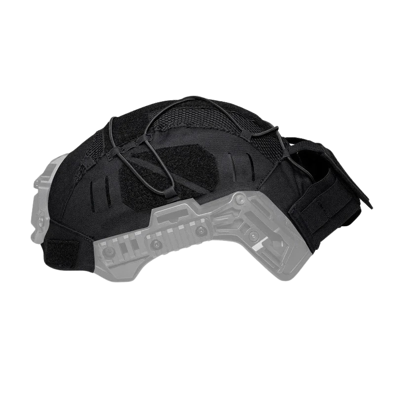 Couvre-casque tactique Wendy 3.0 avec poche pour dispositif de vision nocturne – Noir