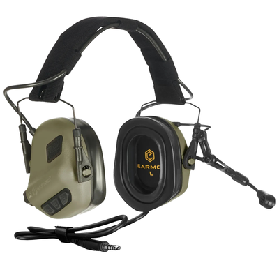 Earmor M32 Plus Tactical Communication Headset - Foliage Green - Blender Tactical