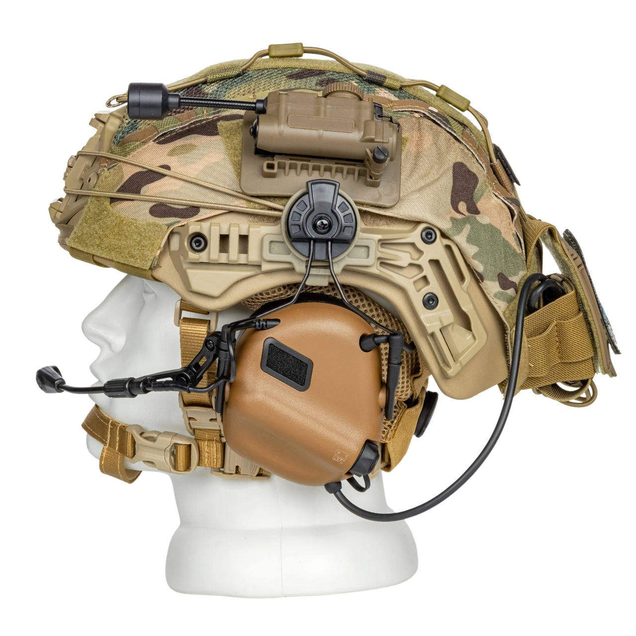 Blender™ Exfil Ballistic FAST Helmet Core Comms Kit NIJ IIIA – Desert Tan - Blender Tactical