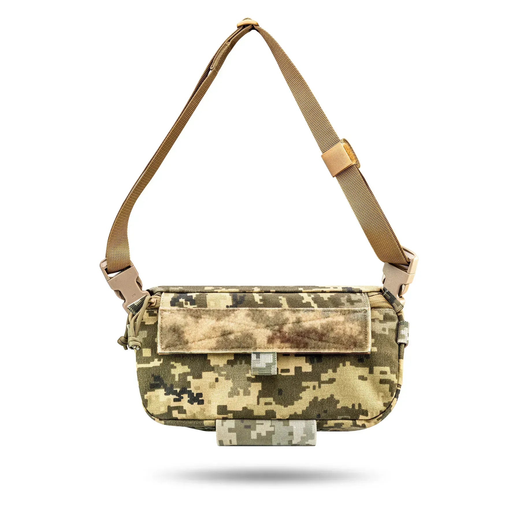 FamTac M8 XL Tactical Chest Bag / Waist Pack – Ukrainian Pixel | Velcro & Strap - Blender Tactical