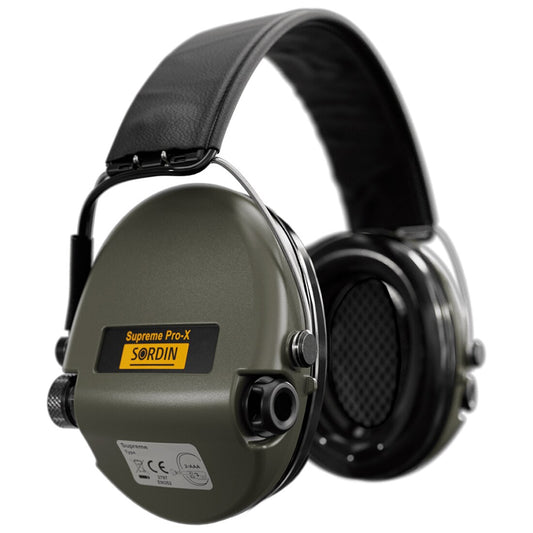 Sordin Supreme Pro-X Leather – Tactical Hearing Protection Headset - Blender Tactical