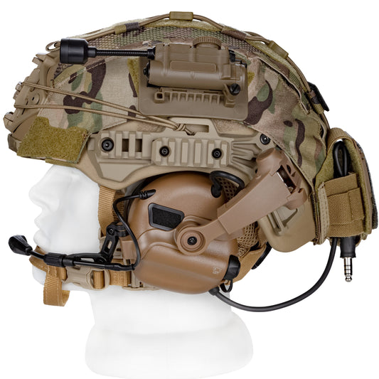 Blender™ Exfil Ballistic FAST Helmet Earmor M32X Plus Kit NIJ IIIA – Coyote Tan