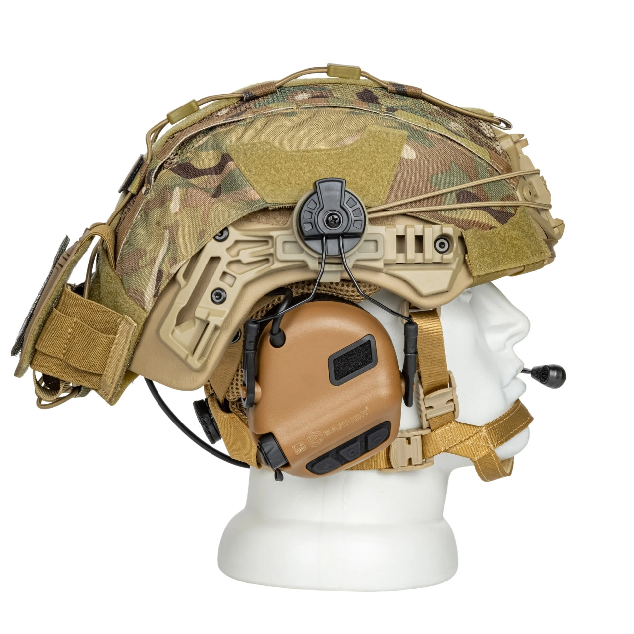 Blender™ Exfil Ballistic FAST Helmet Core Comms Kit NIJ IIIA – Desert Tan - Blender Tactical