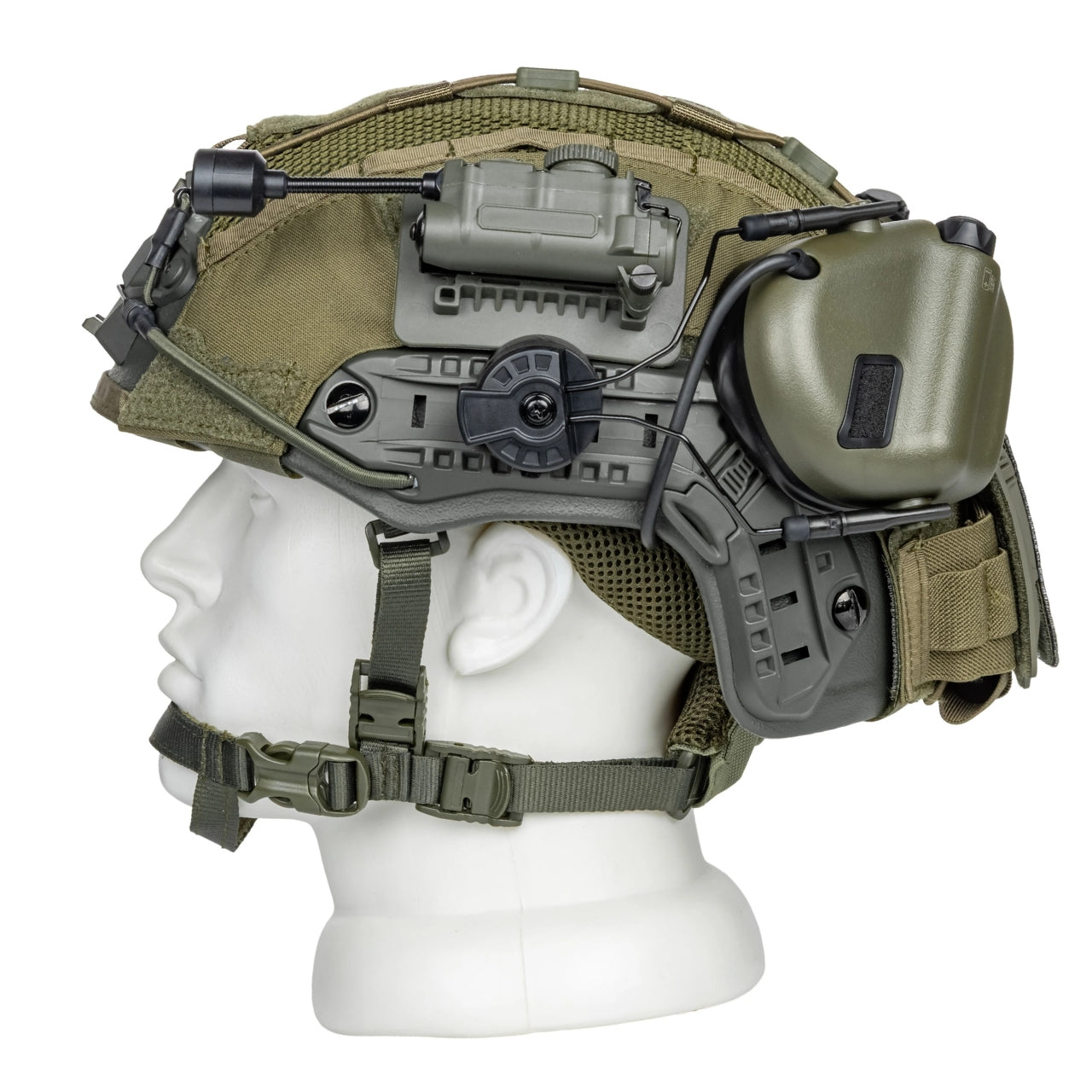 Blender™ Ballistic FAST Helmet Core Comms Kit NIJ IIIA – Ranger Green - Blender Tactical