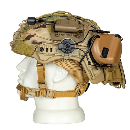 Blender™ Exfil Ballistic FAST Helmet Core Comms Kit NIJ IIIA – Desert Tan - Blender Tactical