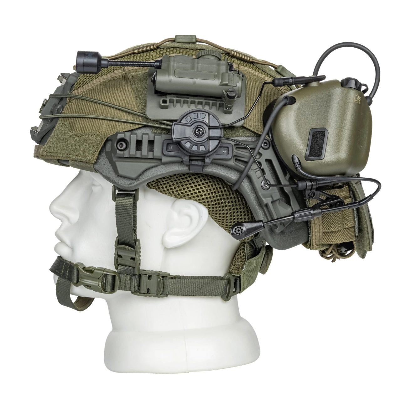 Blender™ Exfil Ballistic FAST Helmet Core Comms Kit NIJ IIIA – Ranger Green - Blender Tactical