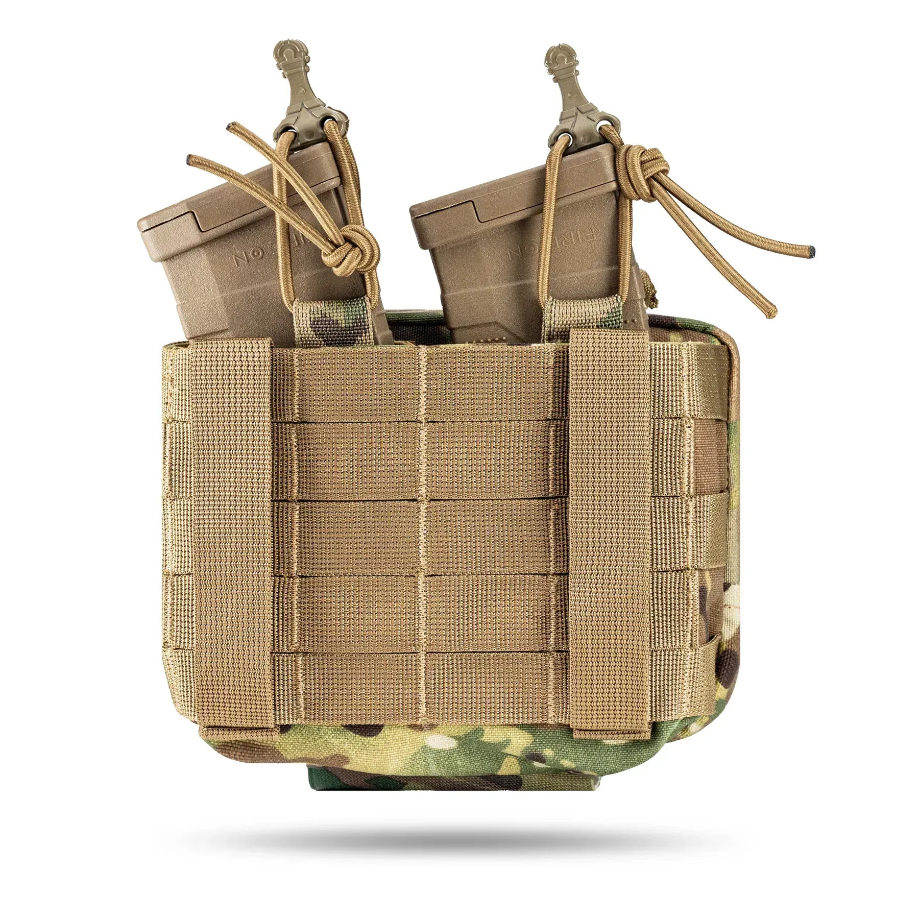 FamTac Admin + Double Mag Pouch – Multicam | AK/AR Compatible, MOLLE - Blender Tactical