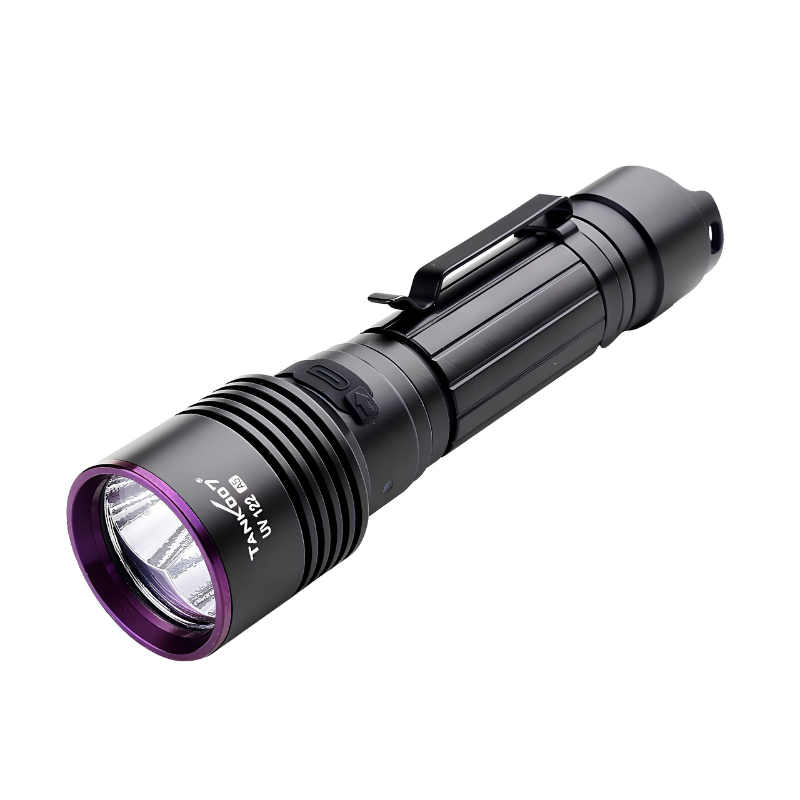 TANK007 UV122 UV Flashlight with White LED | Black - Blender Tactical