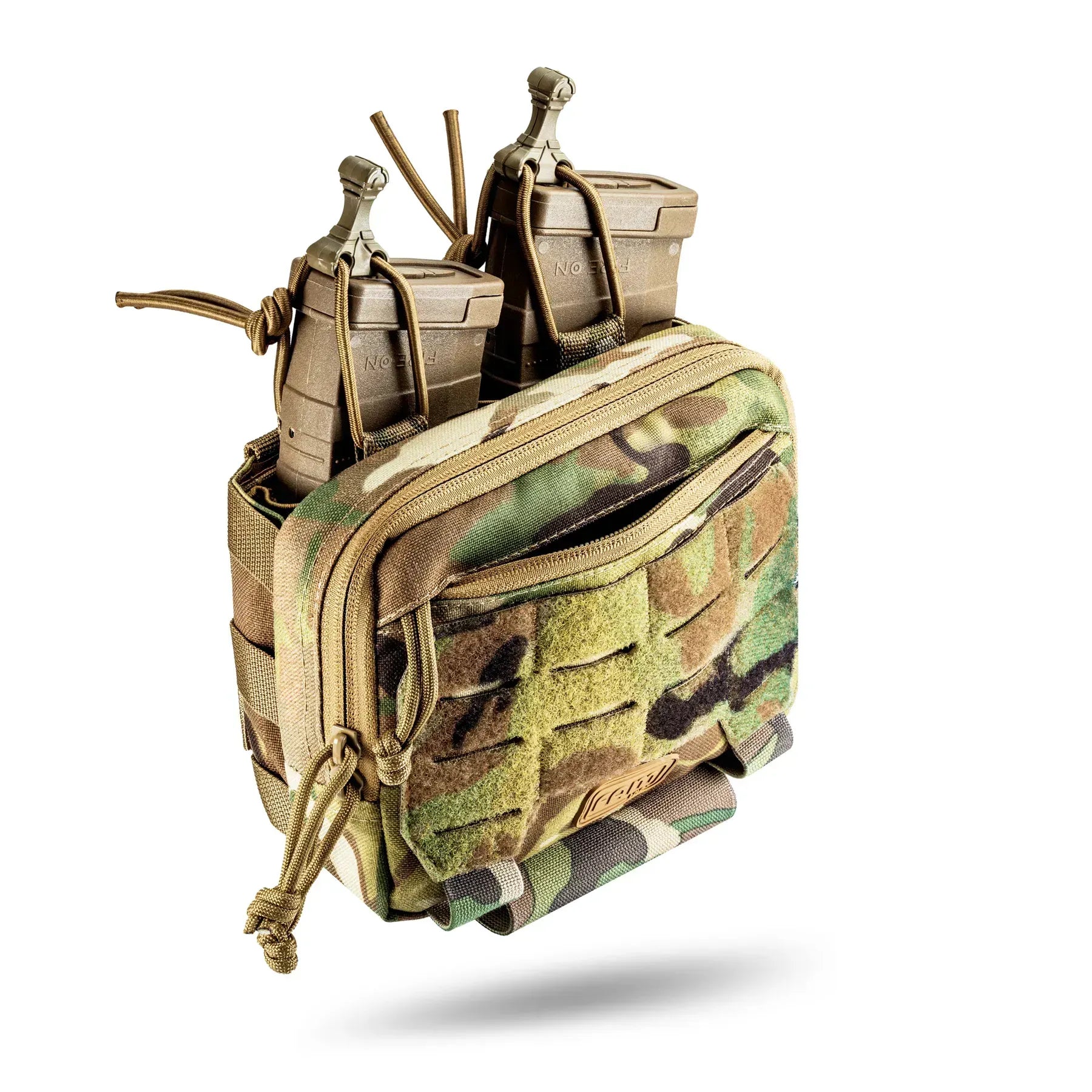 FamTac Admin + Double Mag Pouch – Multicam | AK/AR Compatible, MOLLE - Blender Tactical