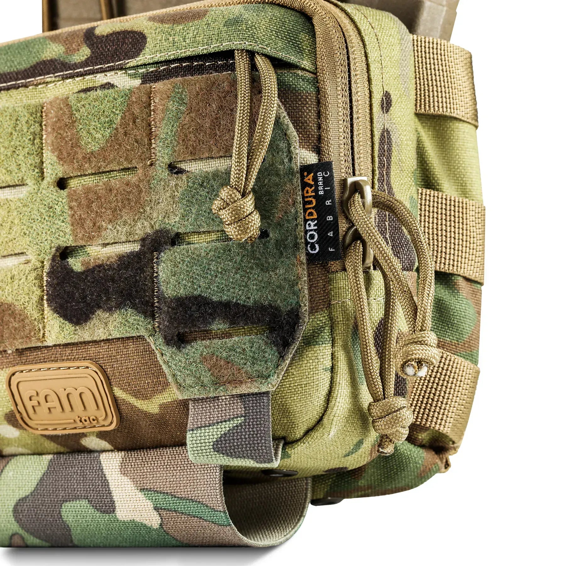 FamTac Admin + Double Mag Pouch – Multicam | AK/AR Compatible, MOLLE - Blender Tactical