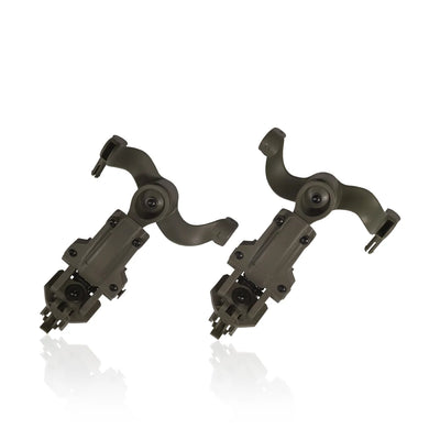 Earmor ARC Helmet Adapter Kit – Rail Mounts for M31/M32 (Foliage Green) - Blender Tactical