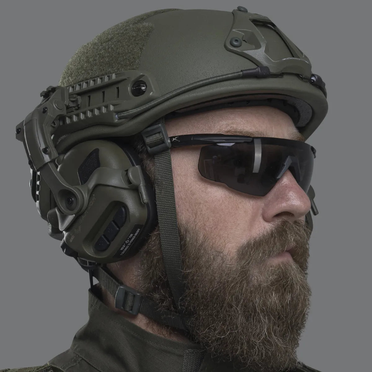 Earmor ARC Helmet Adapter Kit – Rail Mounts for M31/M32 (Foliage Green) - Blender Tactical