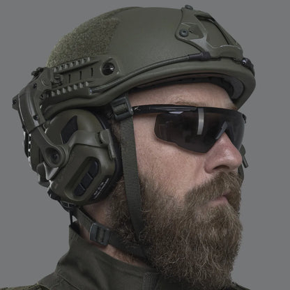 Earmor ARC Helmet Adapter Kit – Rail Mounts for M31/M32 (Foliage Green) - Blender Tactical