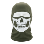 Ghost Tactical Balaclava – Skull Print | Ranger Green | 100% Cotton