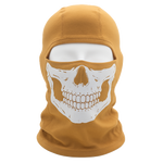 Ghost Tactical Balaclava – Skull Print | Coyote Tan | 100% Cotton