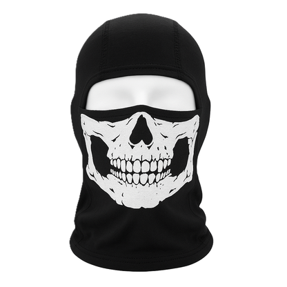 Ghost Tactical Balaclava – Skull Print | Black | 100% Cotton