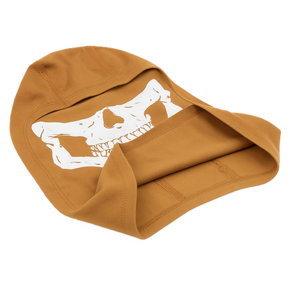 Ghost Tactical Balaclava – Skull Print | Coyote Tan | 100% Cotton