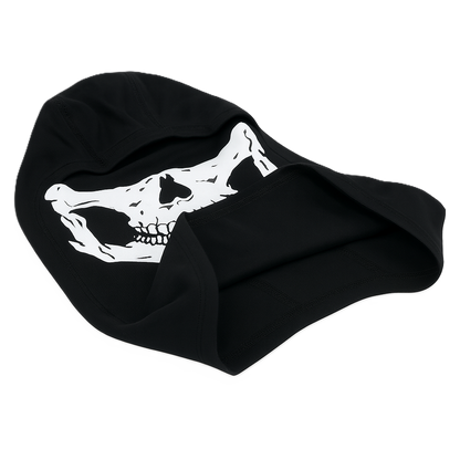 Ghost Tactical Balaclava – Skull Print | Black | 100% Cotton