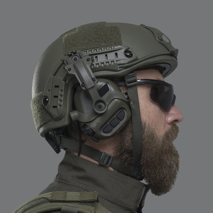 Earmor ARC Helmet Adapter Kit – Rail Mounts for M31/M32 (Foliage Green) - Blender Tactical