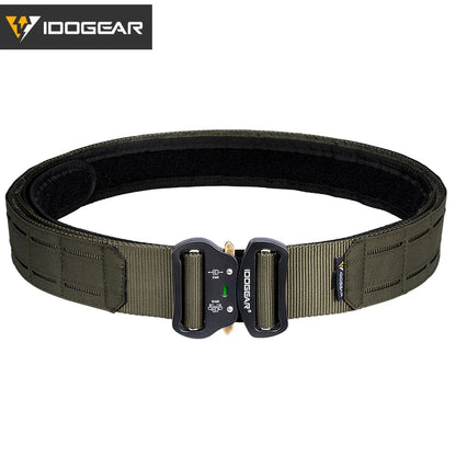 IDOGEAR 2" Tactical Belt with Metal Buckle – Ranger Green
