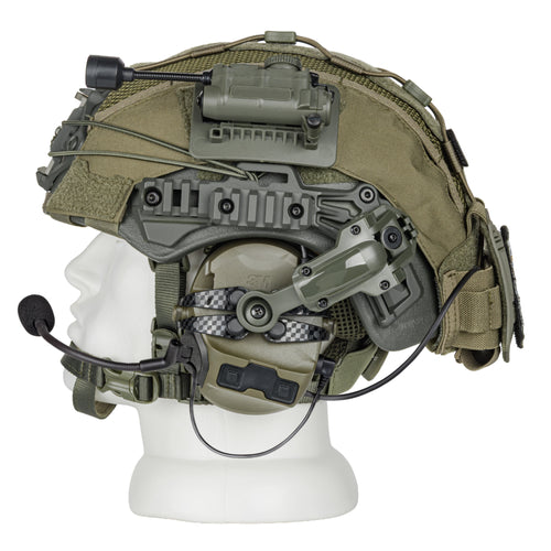 Blender™ Exfil FAST Ballistic Helmet 3M Peltor Comtac VIII Mic Plus Kit NIJ IIIA – Ranger Green