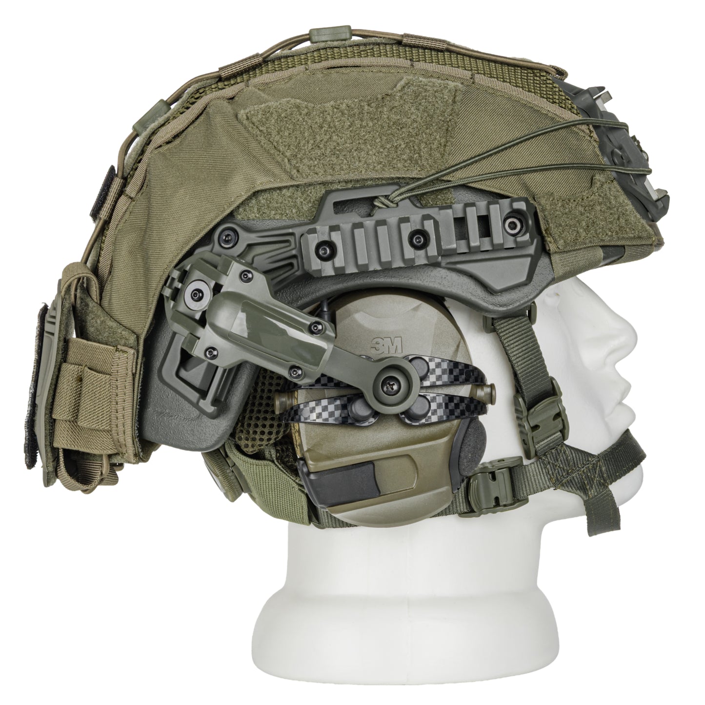 Blender™ Exfil FAST Ballistic Helmet 3M Peltor Comtac VIII Plus Kit NIJ IIIA – Ranger Green