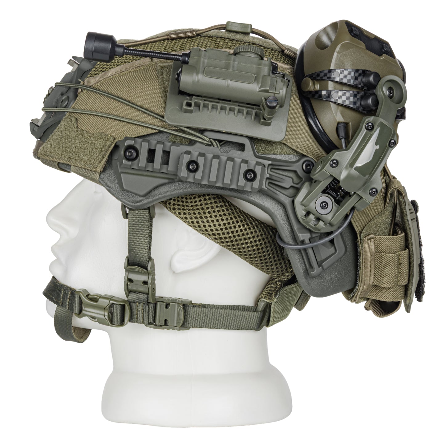 Blender™ Exfil FAST Ballistic Helmet 3M Peltor Comtac VIII Plus Kit NIJ IIIA – Ranger Green