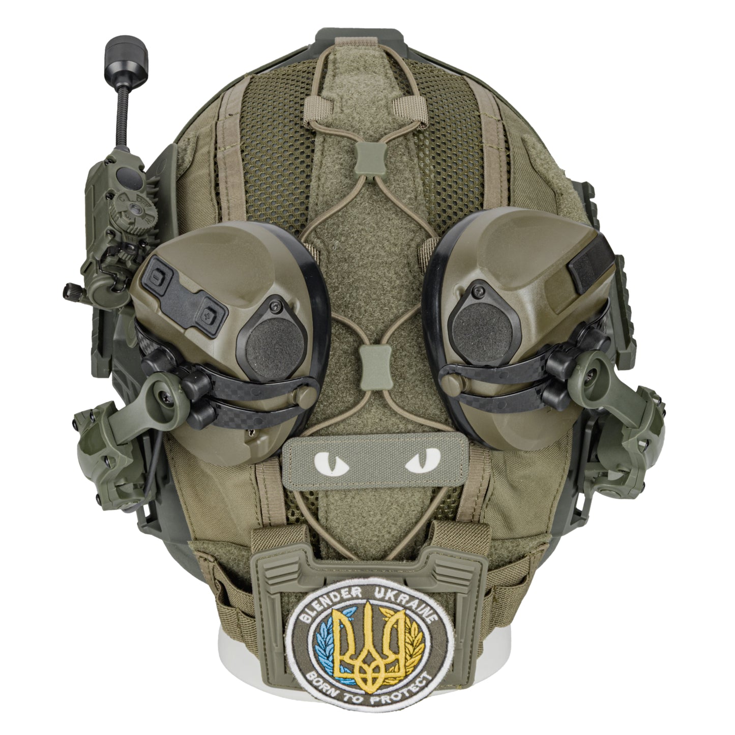 Blender™ Exfil FAST Ballistic Helmet 3M Peltor Comtac VIII Plus Kit NIJ IIIA – Ranger Green