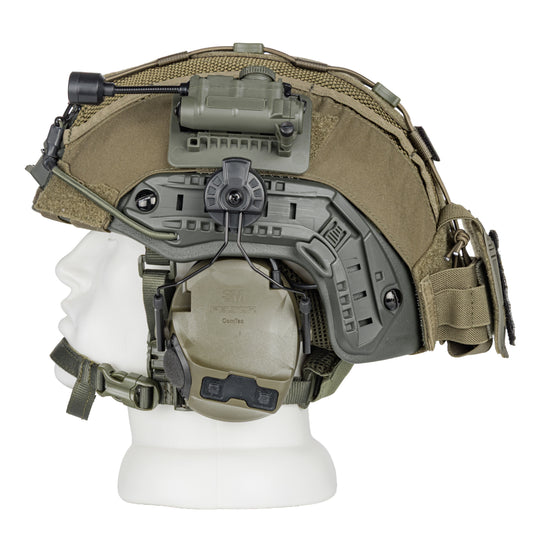 Blender™ FAST Ballistic Helmet 3M Peltor Comtac VIII Kit NIJ IIIA – Ranger Green