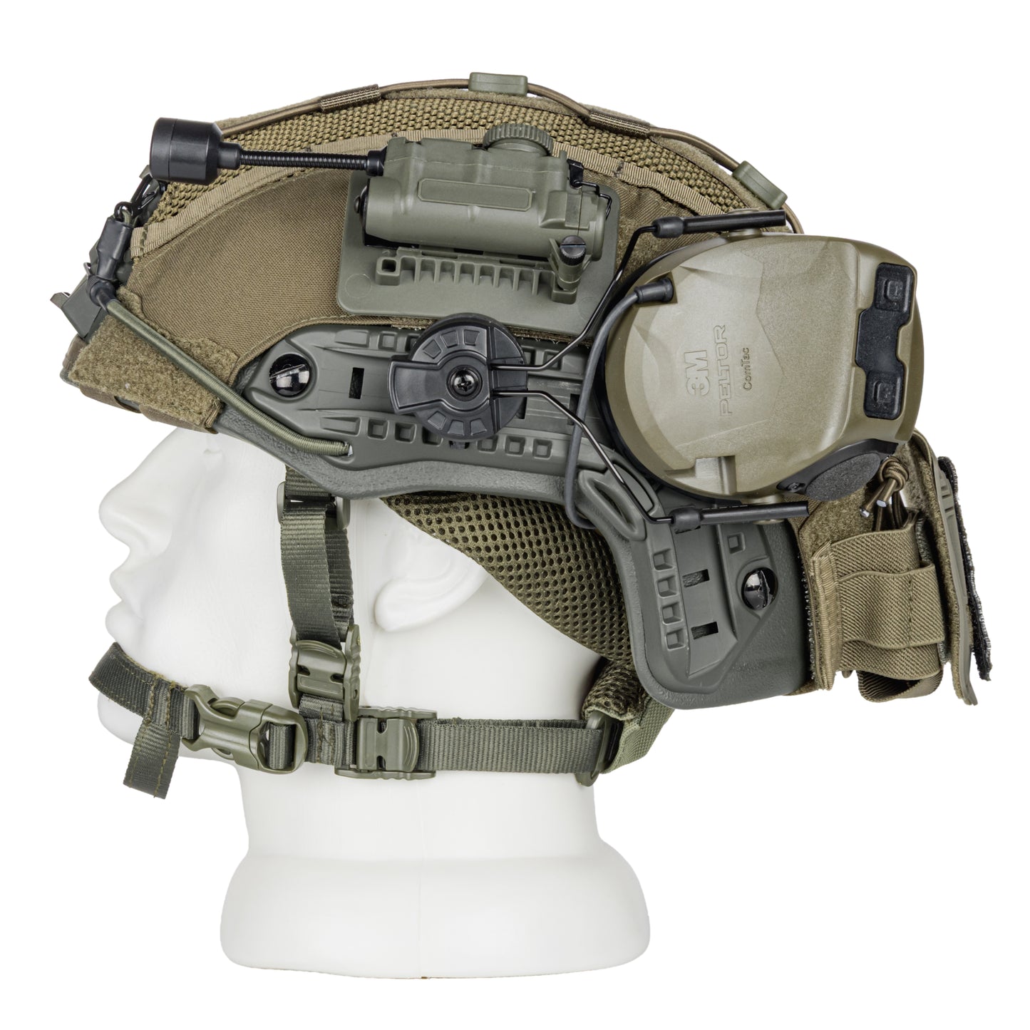 Blender™ FAST Ballistic Helmet 3M Peltor Comtac VIII Kit NIJ IIIA – Ranger Green