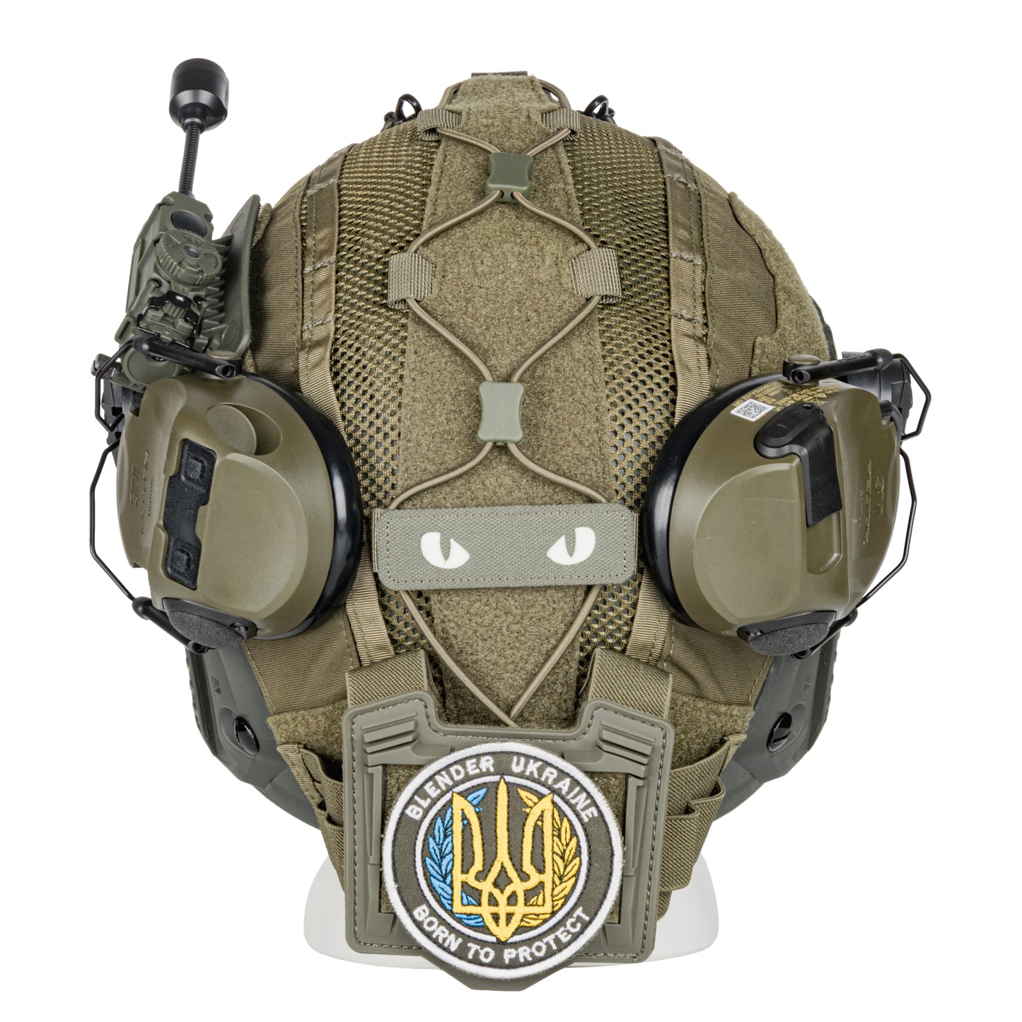 Blender™ FAST Ballistic Helmet 3M Peltor Comtac VIII Kit NIJ IIIA – Ranger Green