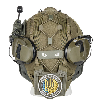 Blender™ FAST Ballistic Helmet 3M Peltor Comtac VIII Kit NIJ IIIA – Ranger Green