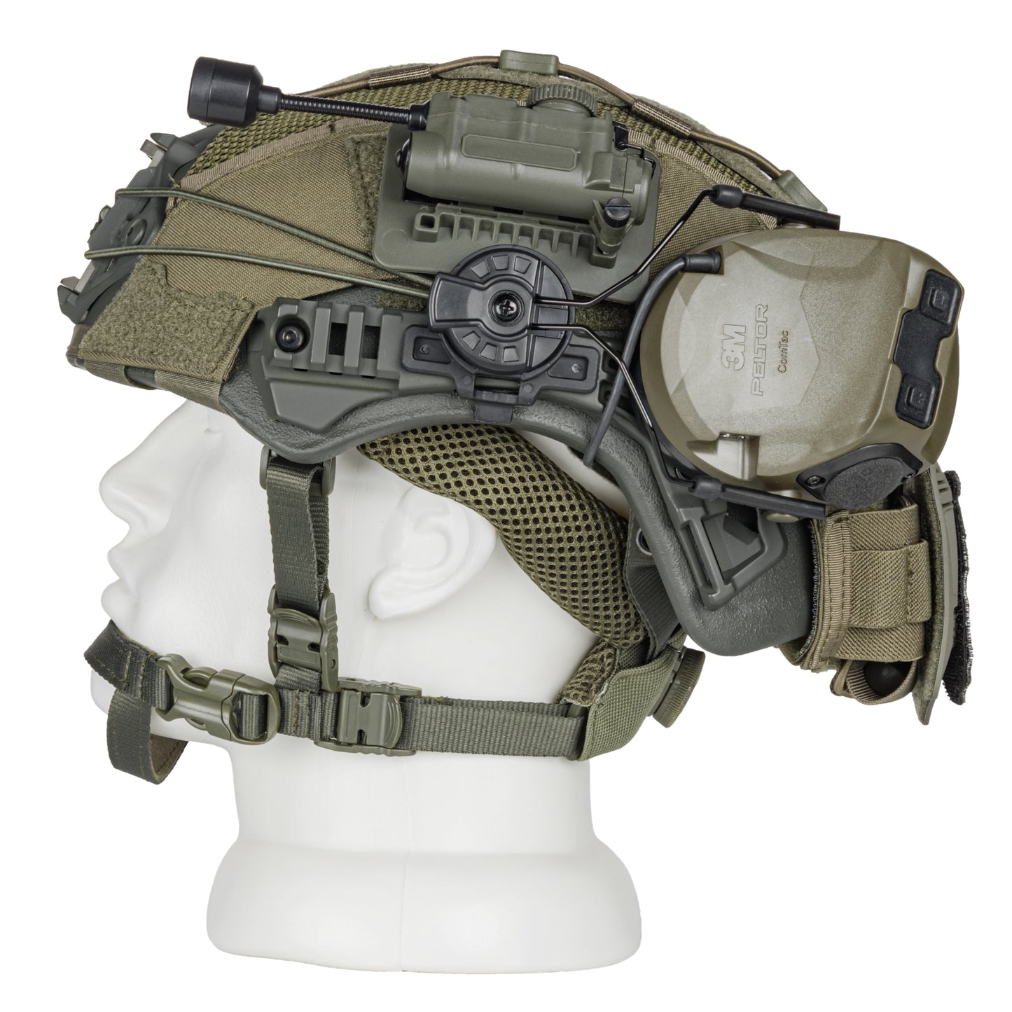 Blender™ Exfil FAST Ballistic Helmet 3M Peltor Comtac VIII Mic Kit NIJ IIIA – Ranger Green