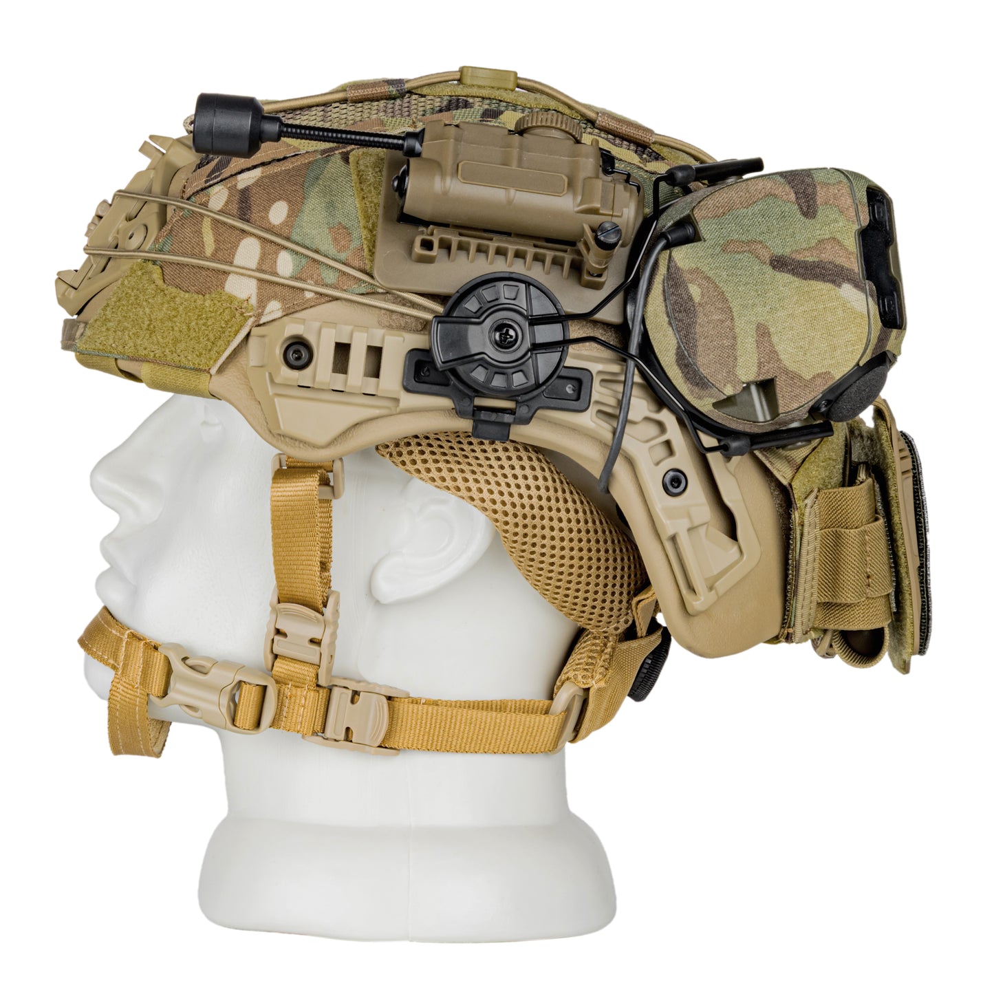 Blender™ Exfil FAST Ballistic Helmet 3M Peltor Comtac VIII Kit NIJ IIIA – MC Tan