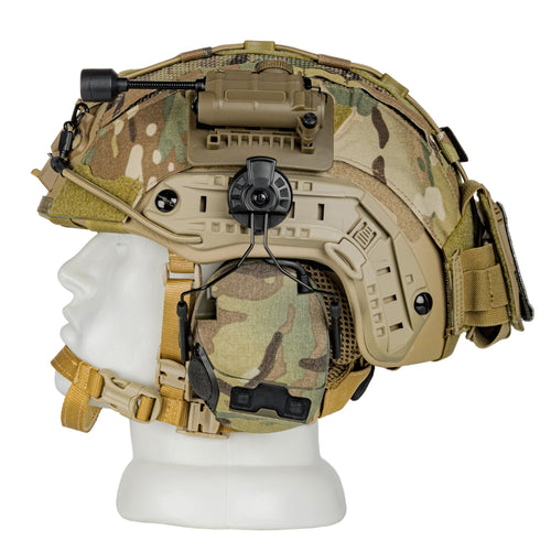 Blender™ FAST Ballistic Helmet 3M Peltor Comtac VIII Kit NIJ IIIA – MC Tan