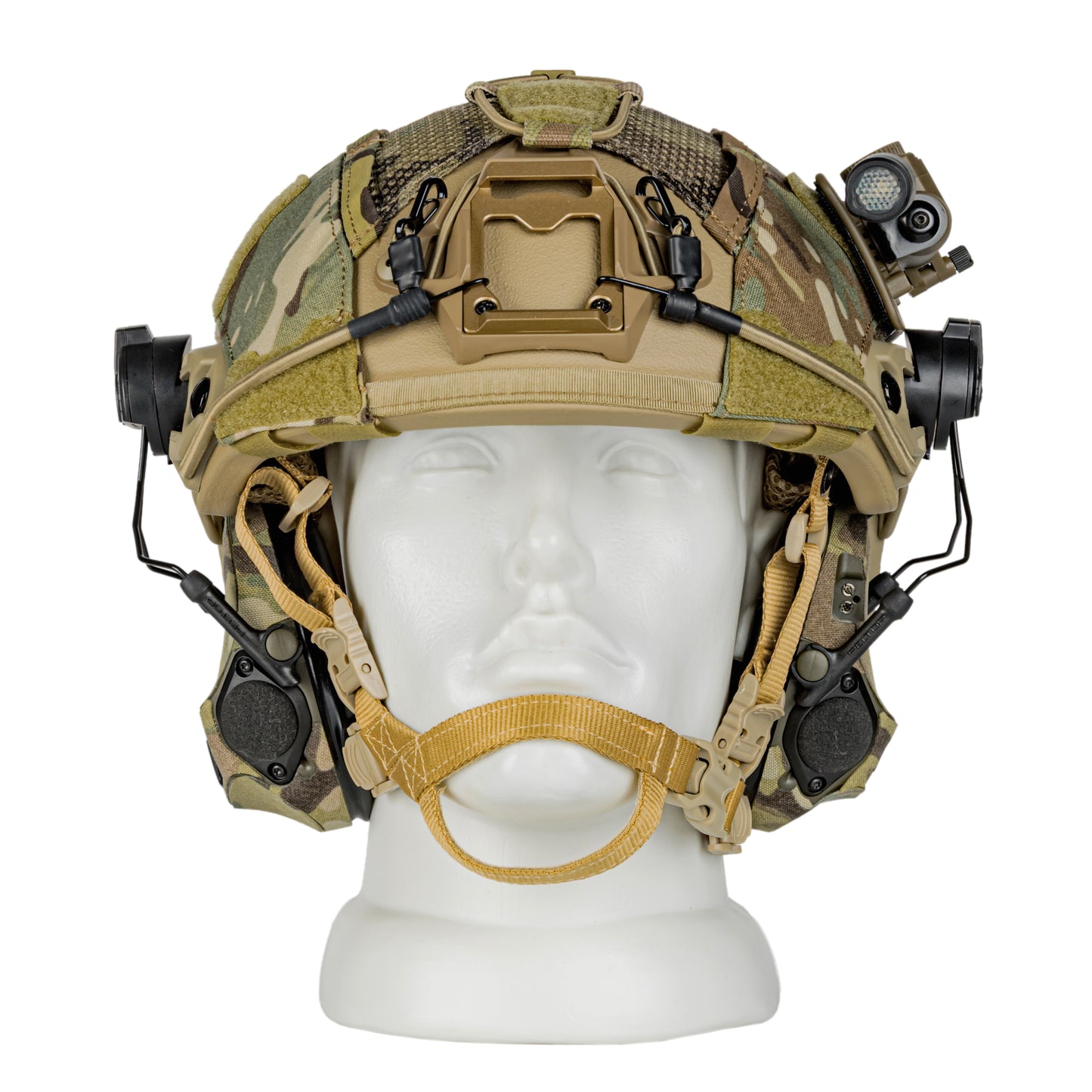 Blender™ FAST Ballistic Helmet 3M Peltor Comtac VIII Mic Kit NIJ IIIA – MC Tan