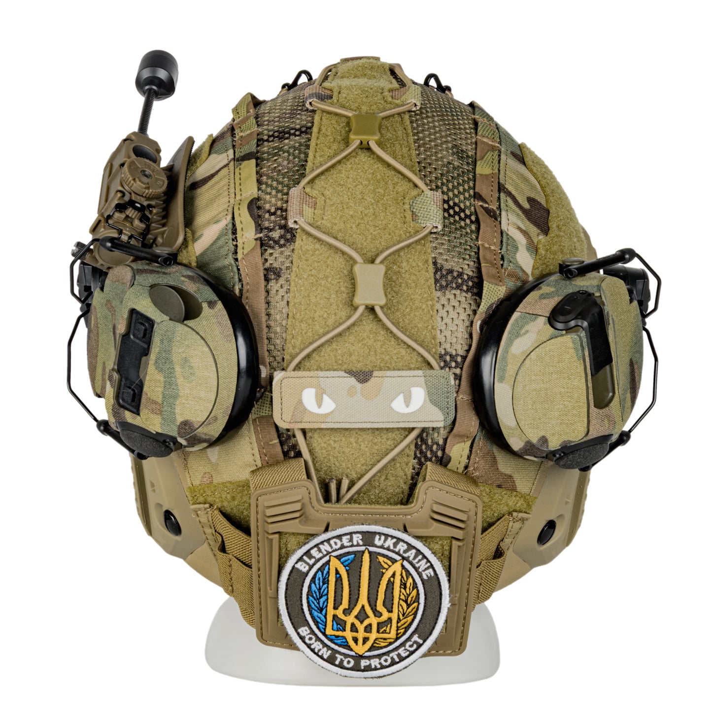 Blender™ FAST Ballistic Helmet 3M Peltor Comtac VIII Mic Kit NIJ IIIA – MC Tan