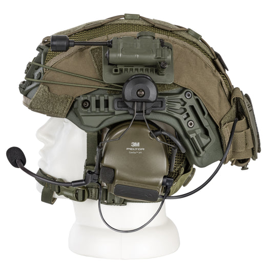 Blender™ Exfil FAST Ballistic Helmet 3M Peltor Comtac Mic Kit NIJ IIIA – Ranger Green