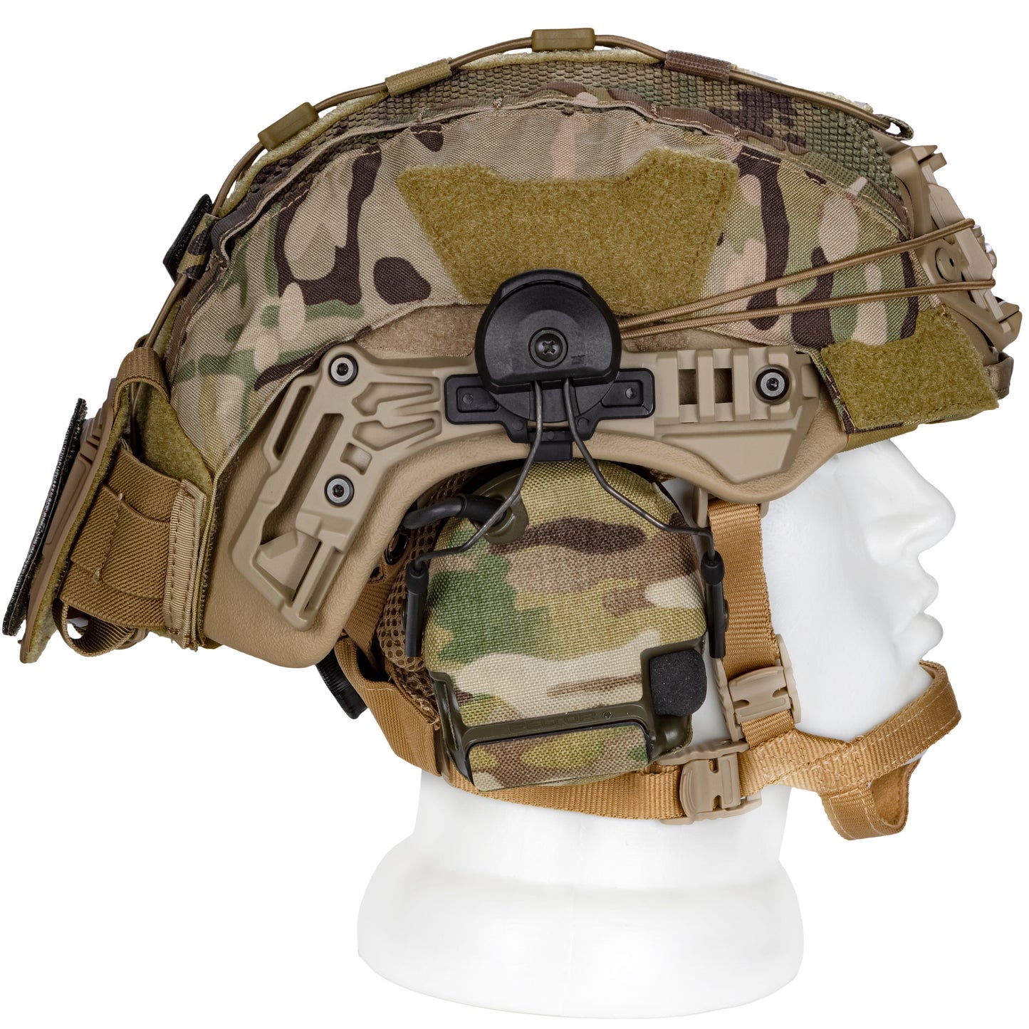 Blender™ Exfil Ballistic FAST Helmet 3M Peltor Comtac Kit NIJ IIIA – MC Tan